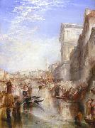 Joseph Mallord William Turner The Grand Canal - Scene - A Street In Venice oil painting on canvas